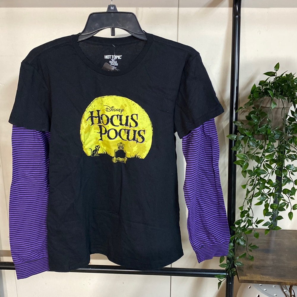 Disney Hocus Pocus stripe Twofer Girl Long sleeve